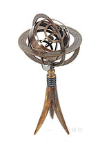 Load image into Gallery viewer, Brass Armillary On Horn Stand
