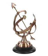 Load image into Gallery viewer, Brass Armillary On Wooden Base
