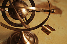 Load image into Gallery viewer, Brass Armillary 8 inches
