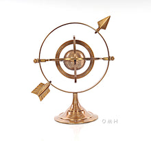 Load image into Gallery viewer, Brass Armillary 8 inches
