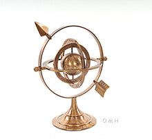Load image into Gallery viewer, Brass Armillary 8 inches

