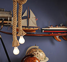 Load image into Gallery viewer, Rope Pendant Lamp - Two Bulbs
