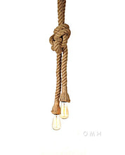 Load image into Gallery viewer, Rope Pendant Lamp - Two Bulbs
