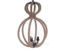 Load image into Gallery viewer, Rope Pendant Lamp - 3 Bulbs
