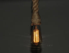 Load image into Gallery viewer, Rope Pendant Lamp - Single Bulb
