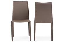 Load image into Gallery viewer, Baxton Studio Rockford Modern and Contemporary Taupe Bonded Leather Upholstered Dining Chair (Set of 2)
