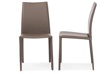 Load image into Gallery viewer, Baxton Studio Rockford Modern and Contemporary Taupe Bonded Leather Upholstered Dining Chair (Set of 2)
