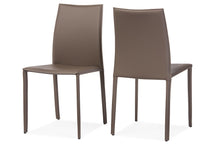 Load image into Gallery viewer, Baxton Studio Rockford Modern and Contemporary Taupe Bonded Leather Upholstered Dining Chair (Set of 2)
