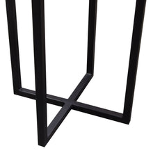 Load image into Gallery viewer, Alex Large 25&quot; Accent Table with Solid Mango Wood Top in Espresso Finish w/ Silver Metal Inlay by Diamond Sofa
