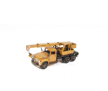 Load image into Gallery viewer, Metal Handmade Tin Crane Truck Model
