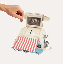 Load image into Gallery viewer, Classic Camper with photo frame piggy bank Metal
