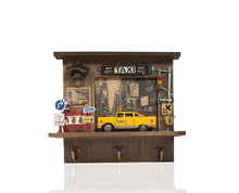 Load image into Gallery viewer, Vintage New York City Checker Taxi Shadow Box
