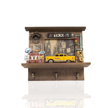 Load image into Gallery viewer, Vintage New York City Checker Taxi Shadow Box
