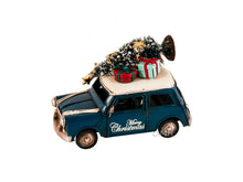 Load image into Gallery viewer, Handmade 1960s Mini Cooper Christmas Car Model Set of 2
