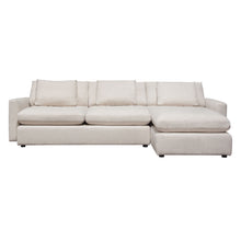 Load image into Gallery viewer, Arcadia 2PC Reversible Chaise Sectional w/ Feather Down Seating in Cream Fabric by Diamond Sofa
