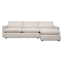 Load image into Gallery viewer, Arcadia 2PC Reversible Chaise Sectional w/ Feather Down Seating in Cream Fabric by Diamond Sofa
