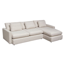 Load image into Gallery viewer, Arcadia 2PC Reversible Chaise Sectional w/ Feather Down Seating in Cream Fabric by Diamond Sofa
