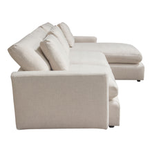 Load image into Gallery viewer, Arcadia 2PC Reversible Chaise Sectional w/ Feather Down Seating in Cream Fabric by Diamond Sofa
