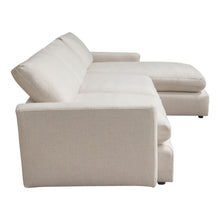Load image into Gallery viewer, Arcadia 2PC Reversible Chaise Sectional w/ Feather Down Seating in Cream Fabric by Diamond Sofa
