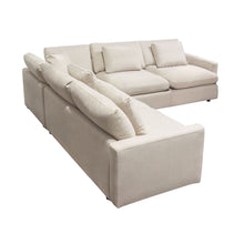Load image into Gallery viewer, Arcadia 3PC Corner Sectional w/ Feather Down Seating in Cream Fabric by Diamond Sofa
