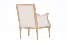 Load image into Gallery viewer, Baxton Studio Chavanon Wood &amp; Light Beige Linen Traditional French Accent Chair
