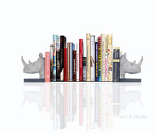 Load image into Gallery viewer, Anne Home - Rhino Head Bookend - Set of 2

