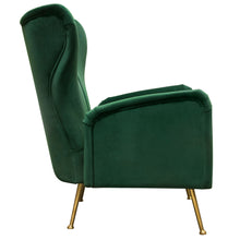 Load image into Gallery viewer, Ava Chair in Emerald Green Velvet w/ Gold Leg by Diamond Sofa
