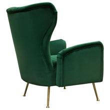 Load image into Gallery viewer, Ava Chair in Emerald Green Velvet w/ Gold Leg by Diamond Sofa
