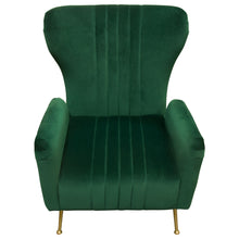 Load image into Gallery viewer, Ava Chair in Emerald Green Velvet w/ Gold Leg by Diamond Sofa
