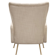 Load image into Gallery viewer, Ava Chair in Sand Linen Fabric w/ Gold Leg by Diamond Sofa
