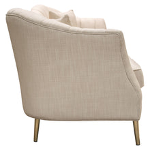 Load image into Gallery viewer, Ava Sofa in Sand Linen Fabric w/ Gold Leg by Diamond Sofa
