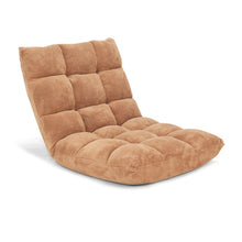 Load image into Gallery viewer, Adjustable 14-position Cushioned Floor Chair-Beige
