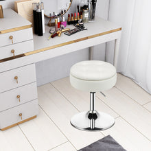 Load image into Gallery viewer, Adjustable 360° Swivel Storage Vanity Stool with Removable Tray-White
