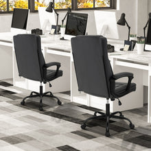 Load image into Gallery viewer, High Back Ergonomic Executive Chair with Thick Headrest Cushion-Black
