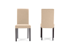 Load image into Gallery viewer, Baxton Studio Andrew Contemporary Espresso Wood Beige Fabric 5 PC Dining Set
