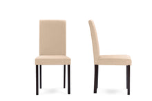 Load image into Gallery viewer, Baxton Studio Andrew Contemporary Espresso Wood Beige Fabric 5 PC Dining Set
