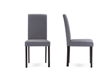 Load image into Gallery viewer, Baxton Studio Andrew Contemporary Espresso Wood Grey Fabric 5PC Dining Set
