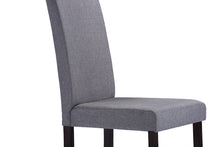 Load image into Gallery viewer, Baxton Studio Andrew Contemporary Espresso Wood Grey Fabric 5PC Dining Set
