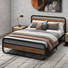 Load image into Gallery viewer, Arc Platform Bed with Headboard and Footboard-Queen Size
