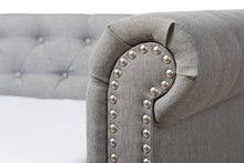 Load image into Gallery viewer, Baxton Studio Mabelle Modern and Contemporary Grey Fabric Trundle Daybed
