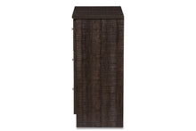 Load image into Gallery viewer, Baxton Studio Decon Modern and Contemporary Espresso Brown Wood 3-Drawer Storage Chest

