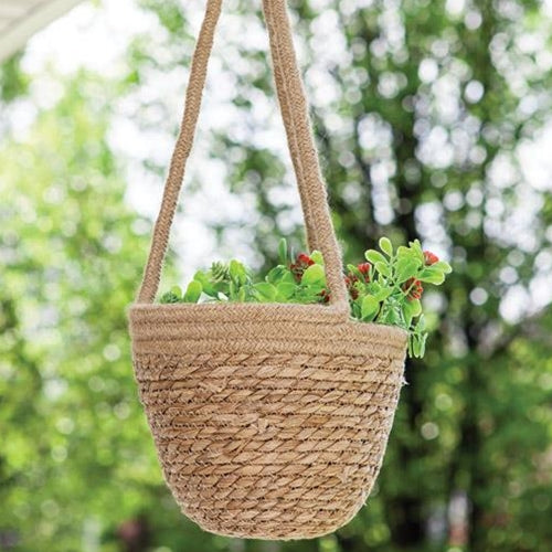 Jute Hanging Flower Pot Holder Small (Pack of 2)