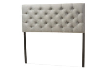 Load image into Gallery viewer, Baxton Studio Viviana Modern and Contemporary Grey Fabric Upholstered Button-tufted Queen Size Headboard
