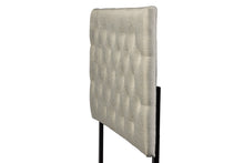 Load image into Gallery viewer, Baxton Studio Viviana Modern and Contemporary Light Beige Fabric Upholstered Button-tufted Queen Size Headboard
