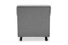 Load image into Gallery viewer, Baxton Studio Bethany Modern and Contemporary Grey Fabric Upholstered Button-tufted Rocking Chair

