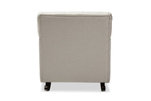Load image into Gallery viewer, Baxton Studio Bethany Modern and Contemporary Light Beige Fabric Upholstered Button-tufted Rocking Chair
