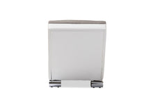 Load image into Gallery viewer, Baxton Studio Percy Modern and Contemporary Grey Fabric and White Faux Leather Upholstered Chaise Lounge
