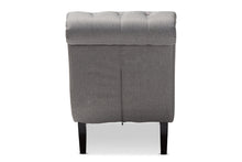 Load image into Gallery viewer, Baxton Studio Layla Mid-century Retro Modern Grey Fabric Upholstered Button-tufted Chaise Lounge
