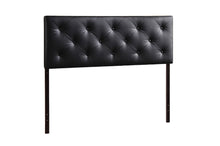 Load image into Gallery viewer, Baxton Studio Baltimore Modern and Contemporary King Black Faux Leather Upholstered Headboard
