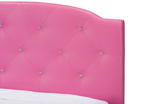 Load image into Gallery viewer, Baxton Studio Canterbury Modern and Contemporary Hot Pink Faux Leather Queen Size Platform Bed
